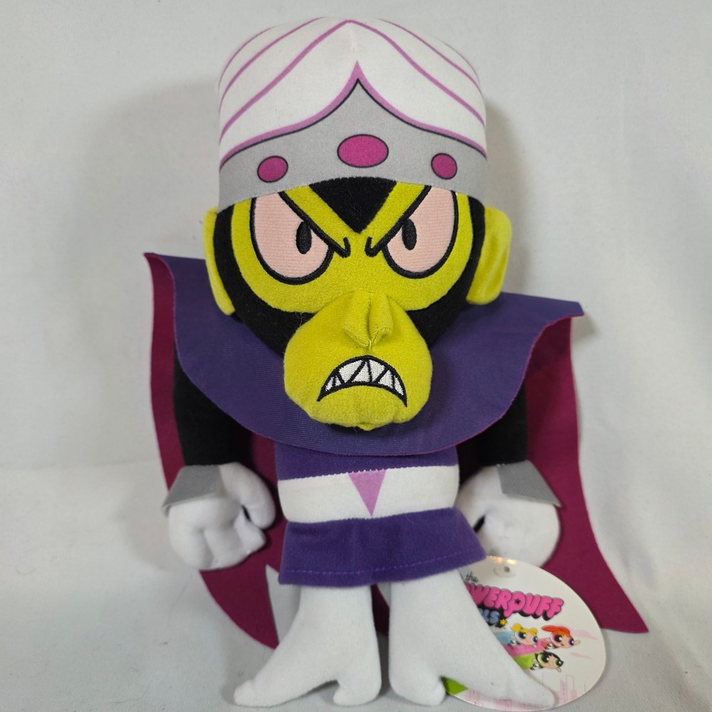 Mojo Jojo Powerpuff‎ Girls Villain Plush Toy Factory Cartoon Network 2017 NWT
